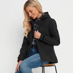 Women's Hooded Softshell Jacket Reversible Zip Up Outerwear Windproof Breathable Waterproof for Spring Winter - Product Image 4
