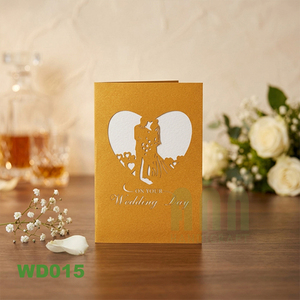 Tarjeta de Invitación Romántica para Boda en 3D, Tarjeta de Felicitación Pop-up con Diseño de Pareja, Artesanía ANN, Estilo Japonés, Acabado Mate - Product Image 1
