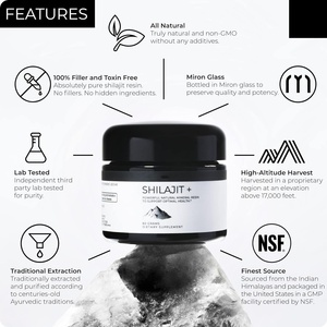 Résine de Shilajit Naturelle de l'Himalaya – Produit Herbal Pur à Base de Plantes – Extrait de Shilajit Botanique pour Approvisionnement Commercial en Gros - Product Image 1