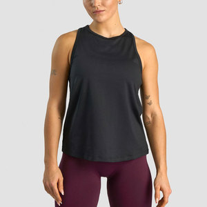 Women High Collar Design <b>Tank</b> <b>Top</b> Y Back Design <b>Loose</b> Fit Curved Hem Summer Arrival Workout Gym Yoga Plus Size <b>Tank</b> <b>Top</b> - Product Image 6