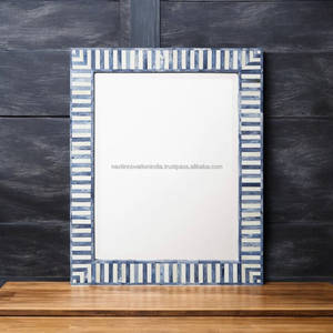 Miroir mural incrusté d'os Un beau mélange de tradition et de style contemporain - Product Image 3