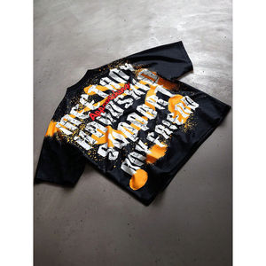 เสื้อยืดคุณภาพสูง OEM ขายส่ง พิมพ์ลายกราฟิกตามสั่ง เสื้อยืดฤดูร้อน ผ้าฝ้าย 100% ระบายอากาศได้ดี เสื้อยืดคุณภาพดีที่สุด เสื้อยืดโอเวอร์ไซส์แบบเรียบ - Product Image 6