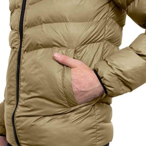 <b>Men's</b> Hooded Puffer <b>Jacket</b> <b>Winter</b> Casual Thick Polyester Wadding Windproof Zipper Closure Solid Color Regular Fit - Product Image 5
