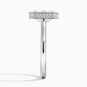 Anillo de Compromiso de Oro Blanco de 10k con Diamante Sintético de 1.50 Ct, Corte Esmeralda, Claridad VS1, Color E, Certificado IGI, Precio de Mayoreo - Product Image 3