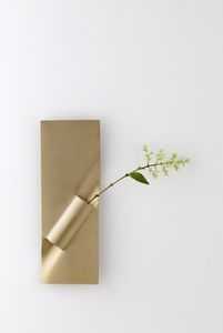 Modern Minimalist Stainless Steel Wall Mounted <b>Gold</b> Finish Customizable <b>Vases</b> for Home & Office Wedding Decor - Product Image 2