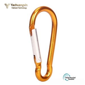 Manufacturer No. 5 Gourd-shaped Mountaineering Buckle Spring Aluminum Alloy Backpack Gourd Mountaineering <b>Hook</b> - Product Image 1