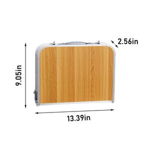 Tavolo da Picnic portatile pieghevole da esterno 2ft per il trasporto maniglia 3 altezza regolabile piccolo tavolino da Patio leggero pieghevole in alluminio - Product Image 6