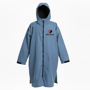 Custom Swim <b>Parka</b> <b>Jacket</b> Men <b>Waterproof</b> Long Hooded Fleece Winter Sports Team Wear OEM Bulk Supplier - Product Image 1
