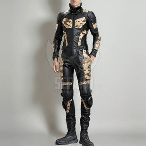 Traje de Motocicleta de Cuero Cómodo, Resistente al Viento, de Alta Calidad - Product Image 5