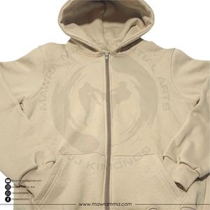 Sudadera con capucha personalizada de gran tamaño con cremallera, unisex, de algodón prémium, con bolsillo canguro, estilo urbano, OEM, lisa, para unisex - Product Image 2