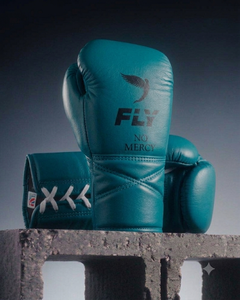 Guantes de Boxeo Fly Superlace Verdes y Blancos, con Cierre de Velcro, para Entrenamiento Profesional, de Cuero, con Dedos Completos, Absorbentes de Humedad, de 8oz a 16oz - Product Image 5