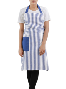 Tablier de cuisine avec plusieurs poches, style classique, pour la cuisine et l'usage quotidien, en coton tissé - Product Image 3