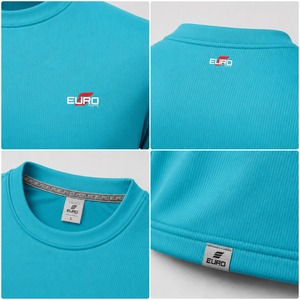 T-shirt à manches courtes pour homme Euro, séchage rapide, coupe ample, col rond, imprimé lettres, vêtement décontracté, 100% coton et élasthanne, sportif - Product Image 4