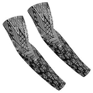 Manchons de bras unisexes rafraîchissants 100 % polyester, style gaming, imprimé numérique, protection UV solaire, compression, légers, pour le sport et le cyclisme - Product Image 1