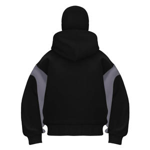 Pasamontañas con cremallera estilo streetwear, 100% algodón polar, con apliques bordados, cálido para invierno, ecológico, unisex, cubre rostro personalizado - Product Image 1