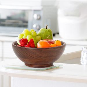 Gran oferta 100% cuenco de madera de acacia hecho a mano pulido ecológico 100% a prueba de fugas para ensalada de frutas para el hogar hoteles restaurantes - Product Image 1