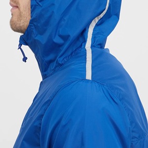 Chaqueta con Capucha para Hombre, Impermeable, Transpirable, de Tejido Softshell, con Cierre de Cremallera, Corte Regular, para Invierno y Actividades al Aire Libre, Color Azul, de Worldly Sports - Product Image 5