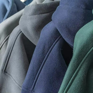 Ensemble de survêtements unisexes en molleton tricoté pour l'hiver, style streetwear, sweats à capuche vierges pour hommes et femmes, vente en gros - Product Image 2