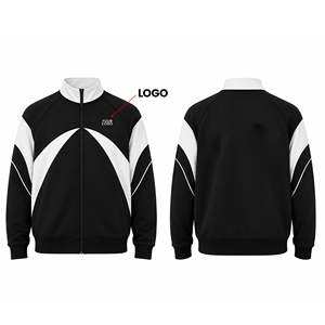 Veste zippée personnalisée avec panneaux en arc symétriques - Haut personnalisé en taille XS - Product Image 1