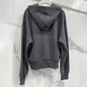 <b>Sparkling</b> Rhinestone Winter Casual Tracksuit with Hooded Sweatshirt and Sweatpants for Men - Product Image 2