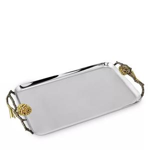 Plateau de service en métal contemporain pour collations et sucreries, idéal pour la cuisine et toutes les tables, disponible en gros - Product Image 3