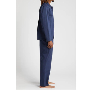 <b>Men's</b> Long Sleeve Cotton <b>Pajama</b> <b>Set</b> Solid Color Casual Sleepwear Full Length Autumn Wear 2026 Trending - Product Image 6