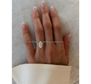 Anillo de compromiso/boda de diamante cultivado en laboratorio de corte ovalado para mujer, diamante amarillo dorado de 14 quilates, estilo Vintage, certificado IGI para - Product Image 3