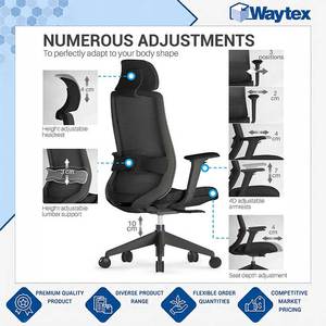 Outstanding Quality GAMONT Professional Black Ergonomic <b>Office</b> <b>Chair</b> with Seat Depth Adjustment for Intensive Daily Use - Product Image 3