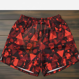 Shorts en maille pour hommes de haute qualité du fabricant, séchage rapide, imprimés, double camouflage, pour la course à pied - Product Image 1