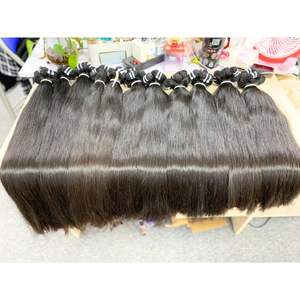 Vente en gros 100% Extensions de cheveux vierges bruts vietnamiens à trame dentelle frontale d'un donneur de haute qualité de couleur naturelle droite 100gr - Product Image 2