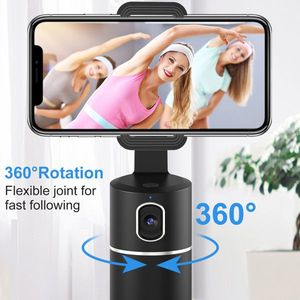 Tự Động Mặt Theo Dõi Tripod 360 Độ Xoay Có Thể Sạc Lại Pin Thông Minh Chụp Điện Thoại Núi Cho Sống Vlog <span class=keywords><strong>Streaming</strong></span> Video Không Có - Product Image 3
