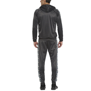 Men's custom Hooded Sporty Tracksuit <b>Set</b> Color Blocking Quick Dry Polyester Shorts and Jacket Summer Wear - Product Image 2