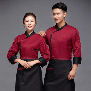 Vêtements de travail de chef personnalisés respirants pour la cuisine, le restaurant, les hommes et les femmes, la pâtisserie, la restauration, l'hôtel, la cuisine arrière, uniforme de chef - Product Image 2