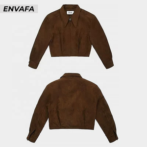 Chaqueta de Gamuza al por Mayor para Mujer, Chaqueta Corta de Gamuza Sintética Personalizada, Nueva, Informal y de Alta Calidad - Product Image 6
