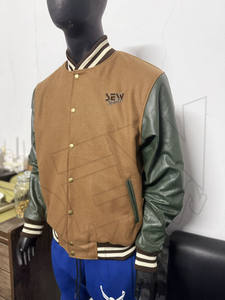 Chaqueta Varsity para Hombre, Estilo HIGH STREET, Bordada con Parches de Chenille, Corte Ajustado, Forro Polar, Ropa Deportiva de Invierno - Product Image 3