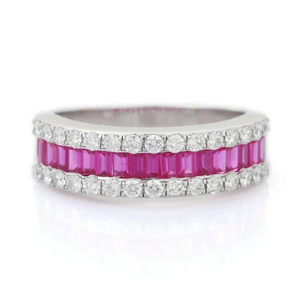 18K White Gold Statement <b>Ring</b> with Natural Tanzanite Peridot Sapphire Opal <b>Citrine</b> Garnet - Product Image 2