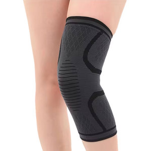 Calentadores de Piernas Ajustables de Punto Elástico para Mujer, Color Sólido, Transpirables, Gruesos, con Borde Negro Naranja, para Uso Diario - Product Image 2
