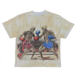 Camiseta Glory Custom Washed Oversized con estampado gráfico, 100% algodón, tela suave, cuello redondo, manga corta, para uso unisex. - Product Image 1