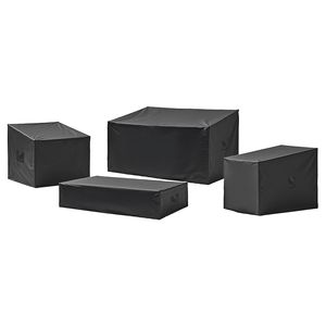 Set di 4 Coperture per Mobili da Esterno in Oxford 420D Impermeabile, Include Tavolo da Pranzo e Sedie per Uso in Giardino - Product Image 1