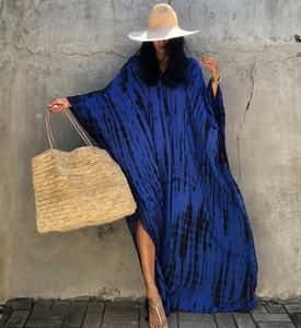 Feel Free-ropa de verano para mujer, caftán de diseñador de rayón Tie-dye - Product Image 1