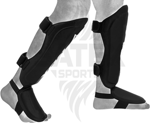 Espinilleras de Boxeo Profesionales de Cuero, Cómodas, de Alta Calidad, para Entrenamiento de Kickboxing, Logotipo Personalizado, Talla y Color, Servicio OEM ODM - Product Image 3