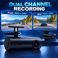 Caméra embarquée 4K avant et arrière, double caméra 1080P, double enregistrement, Wi-Fi, vision nocturne, DVR de voiture, moniteur de stationnement LF10 pour la vente en gros aux flottes