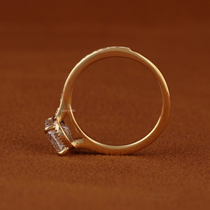 Anillo de Compromiso con Diamante Cultivado en Laboratorio, Corte Ashoka de 3 Quilates, Oro Sólido de 14K, Certificado IGI, VVS2 VS1, Color DEF, Anillo Solitario - Product Image 5