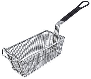 Cestas para freír de alta calidad con asas recubiertas de plástico, metálicas, reutilizables y con ganchos - Product Image 1