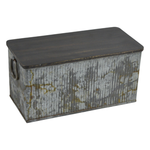 Galvanized <b>Baskets</b> Multiple Storage & <b>Shelves</b> Decor Metal Printed <b>Basket</b> Best for Food Bread Design Storage Metal <b>Baskets</b> - Product Image 4