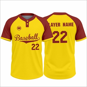 Factory Wholesale Wida Sports Custom Team Baseball Jersey 100% Polyester Sublimation Printed Breathable Team Uniform - Product Image 1