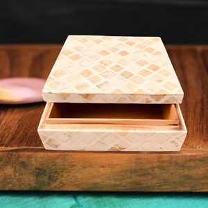 Blatant Exports Handcrafted Resin Inlay Jewelry <b>Box</b> Made of Velvet Wood for Storage Rings Necklaces and Other <b>Gifts</b> - Product Image 1