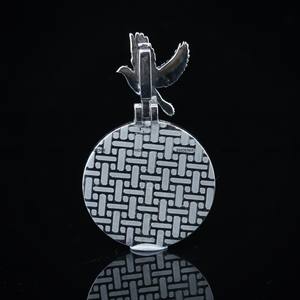 Colliers Pendentifs Photo Personnalisés Hip Hop Iced Out en Moissanite Diamant, Médaillon Rond Grand Cercle - Product Image 5