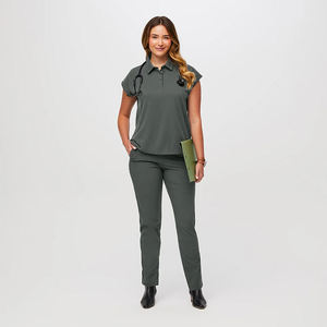 Manufacturers Short Sleeve Fashionable Unisex Hospital <b>Scrubs</b> Uniforms <b>Sets</b> For Women Medical <b>Scrubs</b> Wholesale Hospital <b>Scrubs</b> - Product Image 4