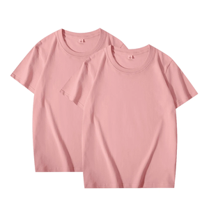 เสื้อยืดสีพื้น 2 ชิ้น ผ้าฝ้าย 100% สำหรับผู้ชายและผู้หญิง สีขาว คอกลม ทรงหลวม แขนสั้น รุ่นพื้นฐาน เข้าได้กับทุกชุด เสื้อยืดคู่รัก สีดำ - Product Image 4